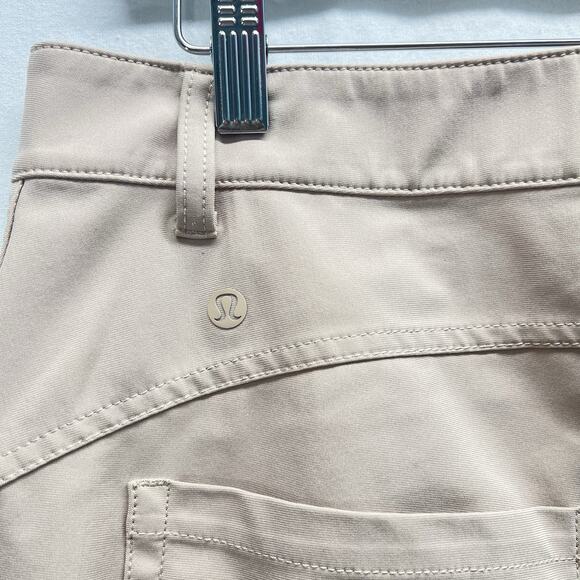 Lululemon Pants Womens size 12 City Sleek 5 Pocket Straight Leg Beige Khaki - Picture 6 of 11